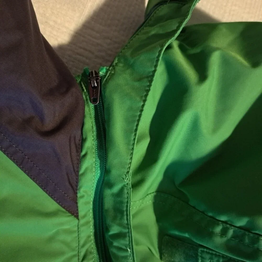 L. L. Bean boys size XL or 18 green & gray winter jacket fleece lined body - Picture 5 of 9